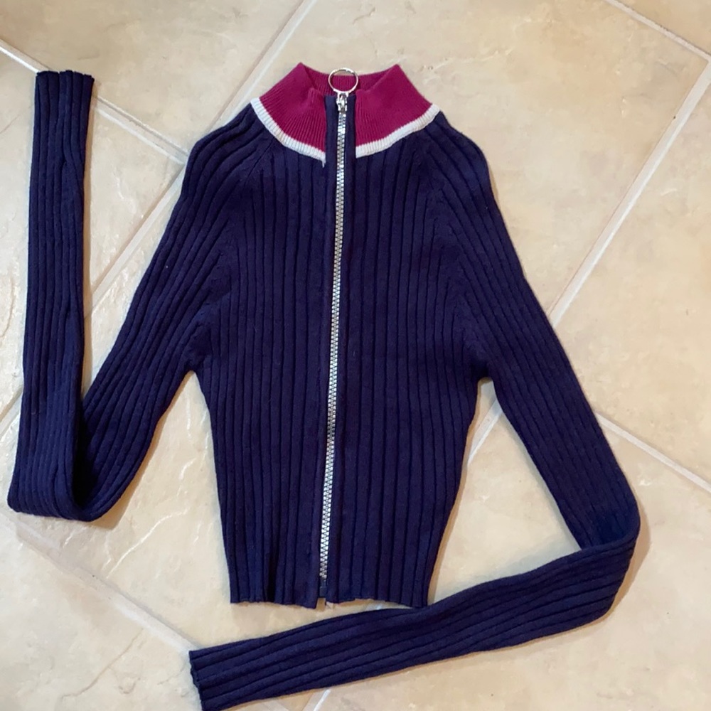 Zip up mini top